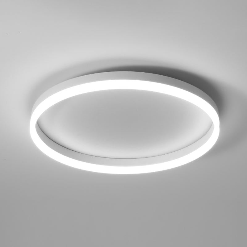 Acrylic Circular LED Ceiling Light in Modern Creative Style Wrought Iron Flush Mount for Bedroom
