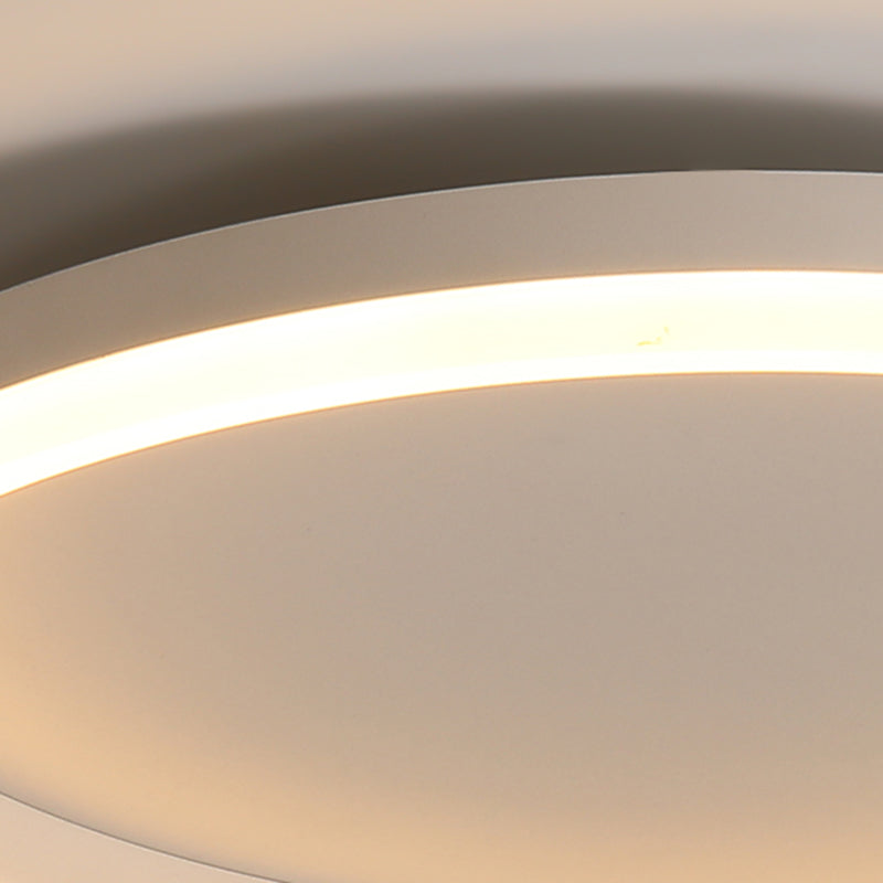 Acrylic Circular LED Ceiling Light in Modern Creative Style Wrought Iron Flush Mount for Bedroom