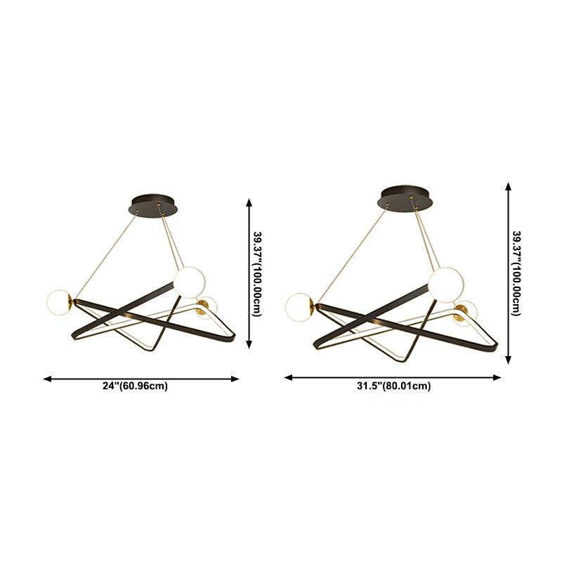 Nordic Modern Simple Style Pendant Chandelier Light for Living Room Dining Room