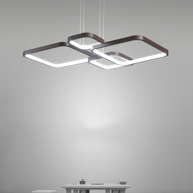 Multiple Squares Chandelier Lighting Fixtures Modern Chandeliers For Dining Room