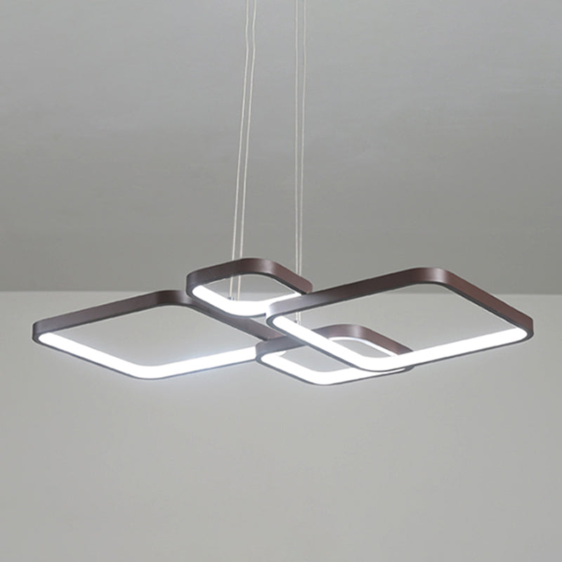 Multiple Squares Chandelier Lighting Fixtures Modern Chandeliers For Dining Room