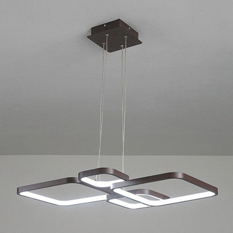 Multiple Squares Chandelier Lighting Fixtures Modern Chandeliers For Dining Room