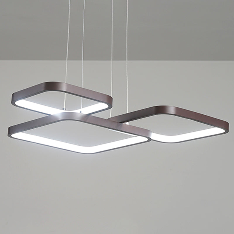 Multiple Squares Chandelier Lighting Fixtures Modern Chandeliers For Dining Room