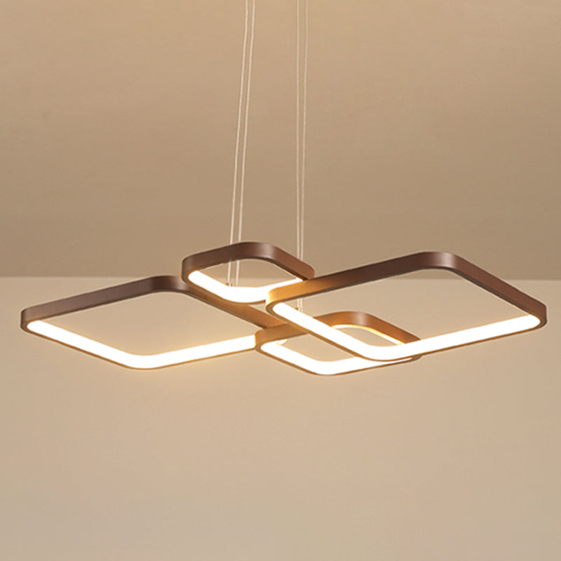 Multiple Squares Chandelier Lighting Fixtures Modern Chandeliers For Dining Room