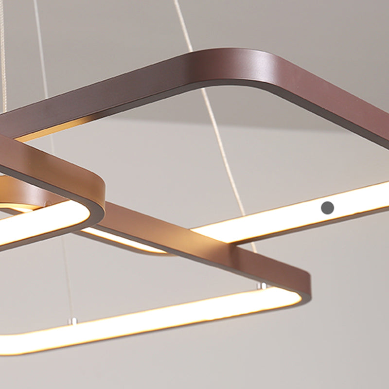 Multiple Squares Chandelier Lighting Fixtures Modern Chandeliers For Dining Room