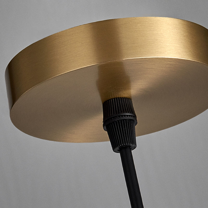 Minimaliste de style tambour grappe pendentif lumineuse, plafonnier multi-pendentif en marbre