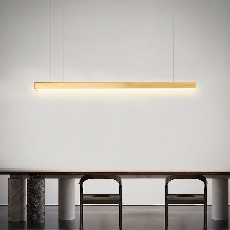 Simple Modern Style LED Hanging Island Pendant Light for Dining Room Office