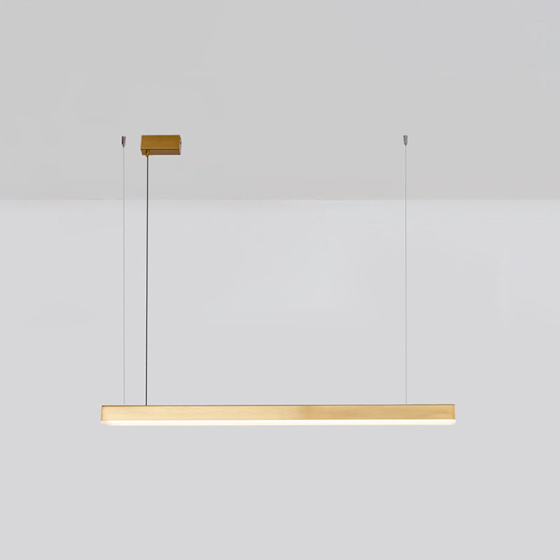 Simple Modern Style LED Hanging Island Pendant Light for Dining Room Office