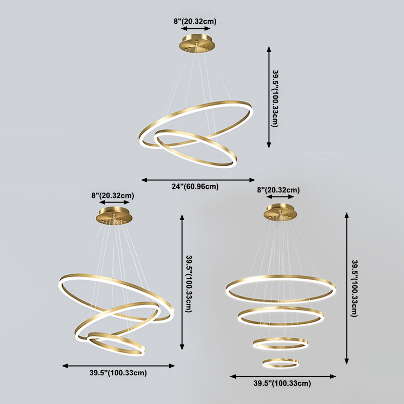 Luz de lujo Luz de lámpara LED de estilo moderno simple para el comedor