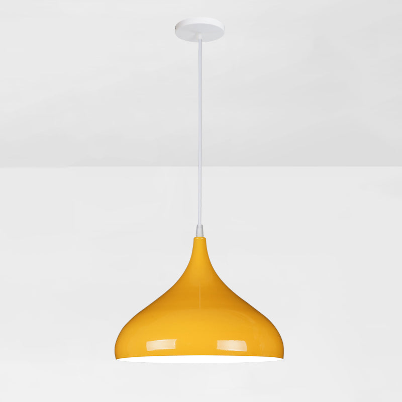Macaron Matel Hanging Light, Nordic 1-Light Pendant Lighting for Living Room