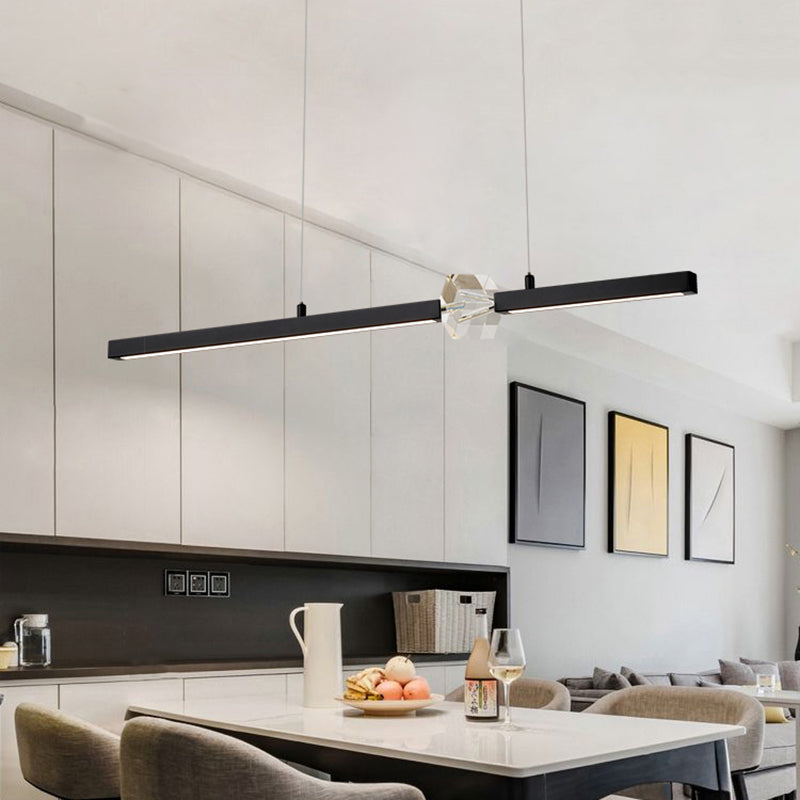 Simple Modern Light Luxury Style LED Hanging Island Pendant Light for Dining Room Office