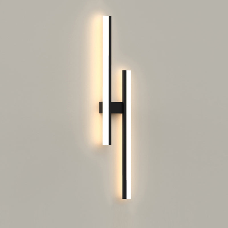 Lámpara de lámpara de montaje de pared lineal moderna lineal lámpara de pared de 1 luces para dormitorio