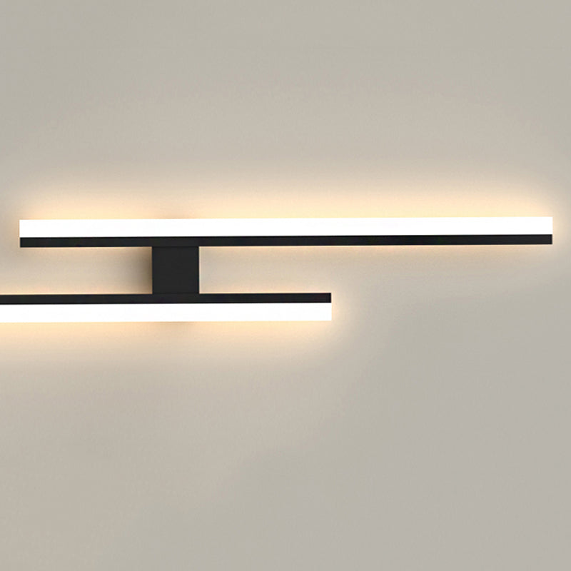 Lámpara de lámpara de montaje de pared lineal moderna lineal lámpara de pared de 1 luces para dormitorio