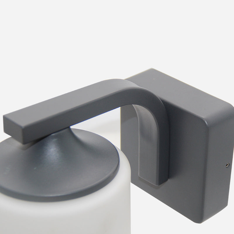 Cylinder Wall Mount Lamp 1-Light Vintage Black Wall Lighting Fixture for Bedroom