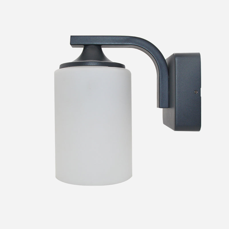 Cylinder Wall Mount Lamp 1-Light Vintage Black Wall Lighting Fixture for Bedroom