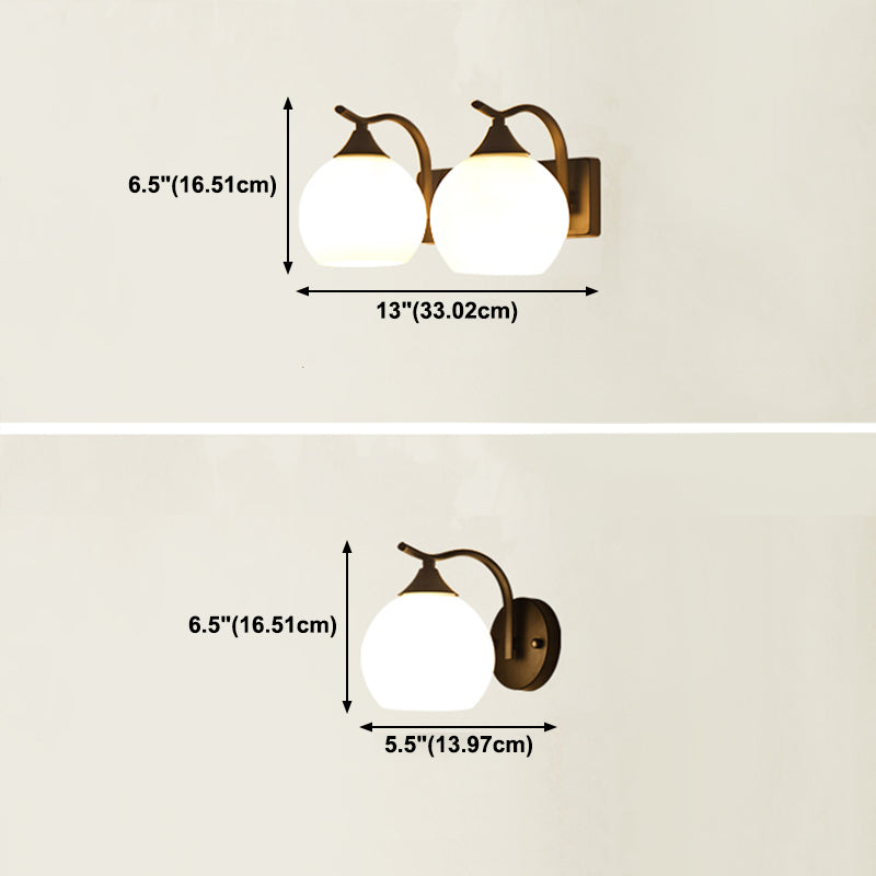 Schwarz schmiedeeisere Wandleuchte Industrieschlafzimmer Kuppel Wandmontage Lampe