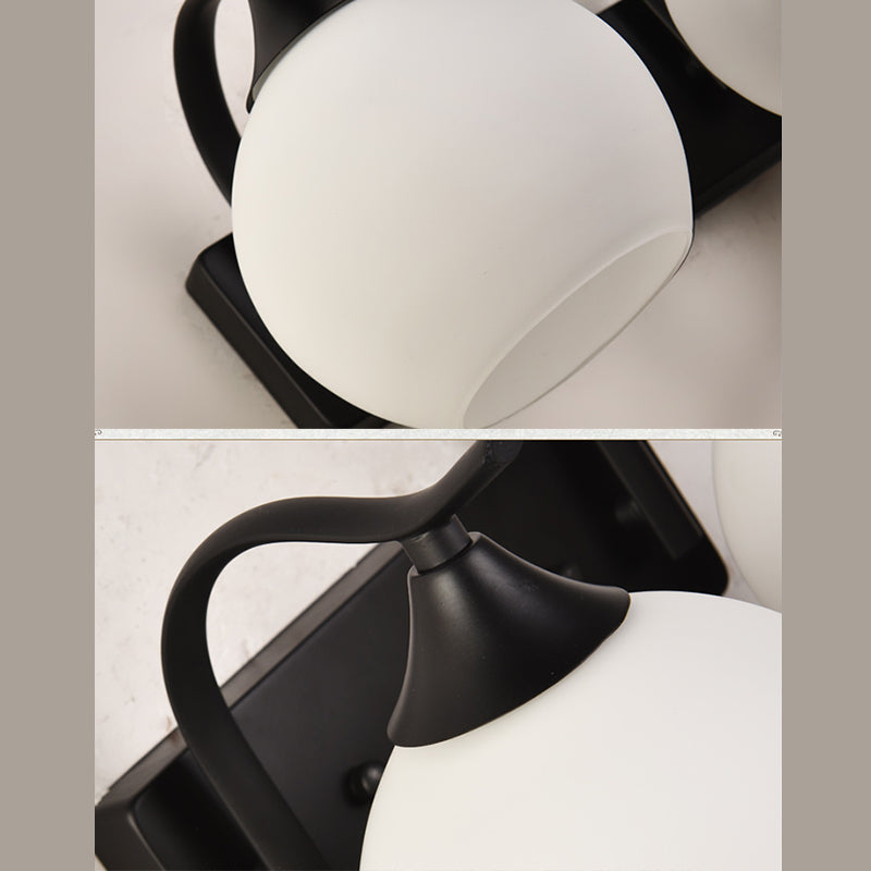 Schwarz schmiedeeisere Wandleuchte Industrieschlafzimmer Kuppel Wandmontage Lampe