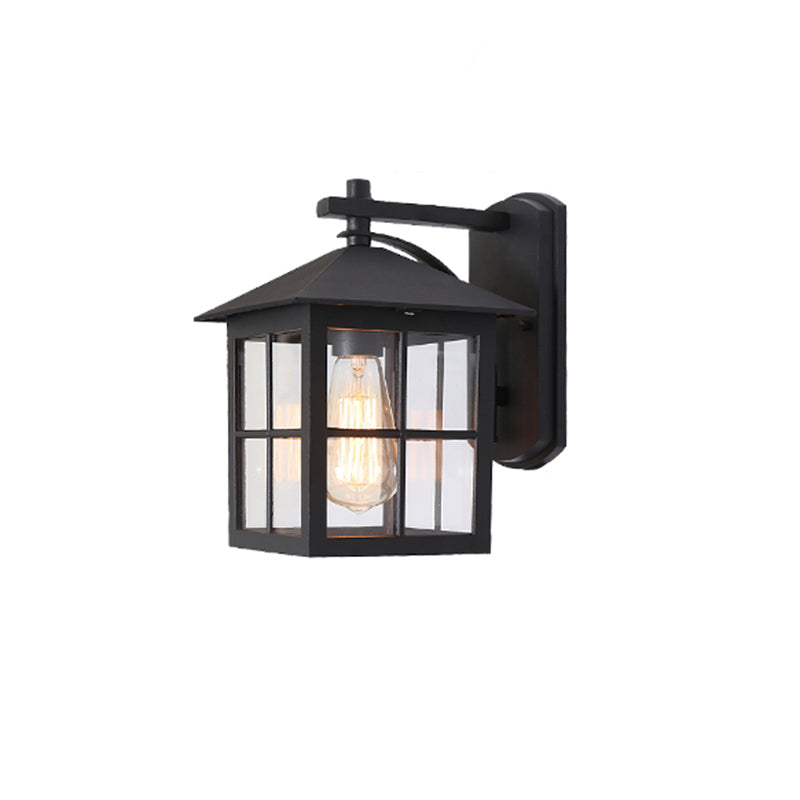 Wrought Iron Wall Lamp Sconce Industrial Loft 1-Light Sconce Lamp for Garden