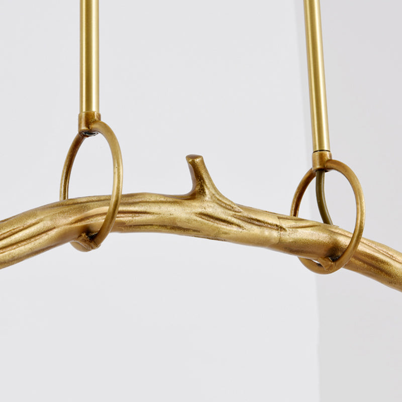 Luci a sospensione a sospensione in metallo in ottone lampade appese lineari moderne per sala da pranzo