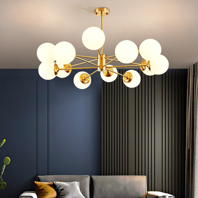 Lampade per lampadario moderno di rame Sputnik lampada a sospensione per soggiorno per soggiorno