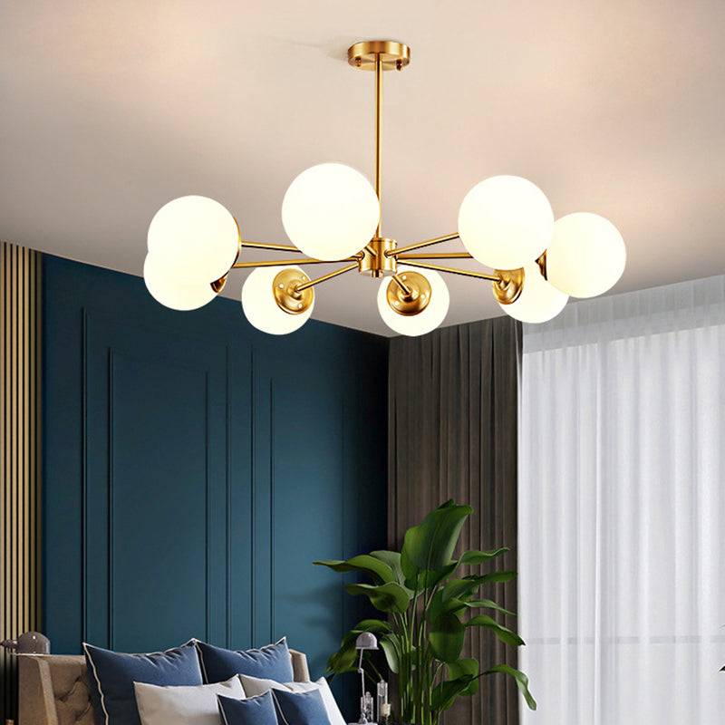 Lampade per lampadario moderno di rame Sputnik lampada a sospensione per soggiorno per soggiorno