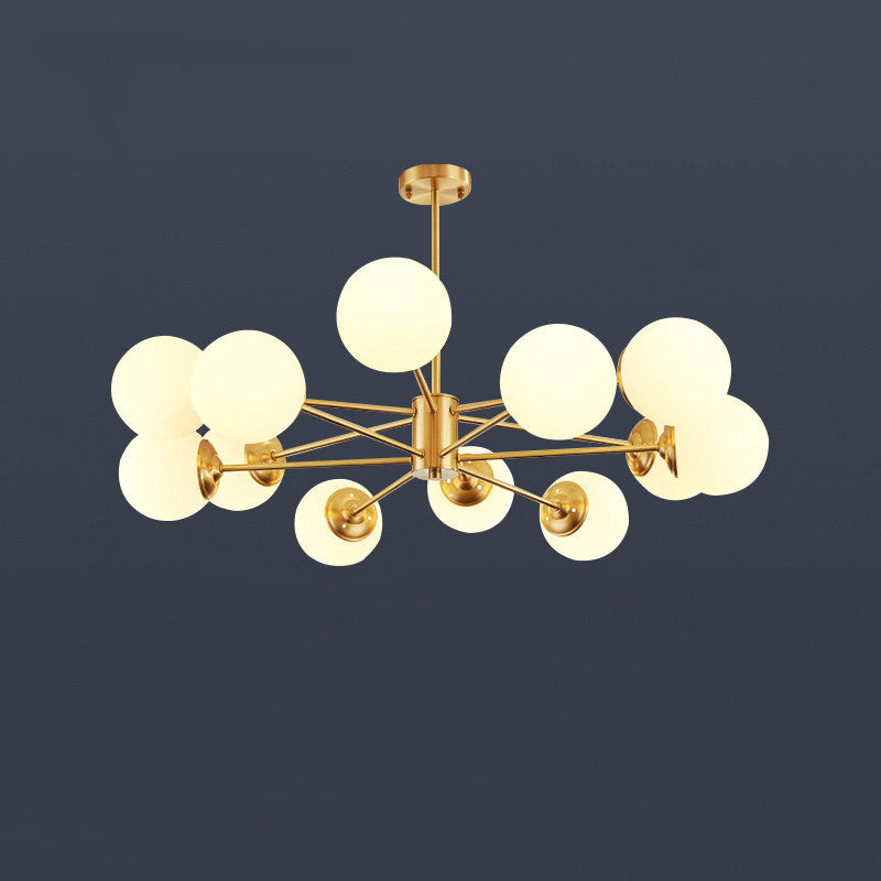 Lampade per lampadario moderno di rame Sputnik lampada a sospensione per soggiorno per soggiorno