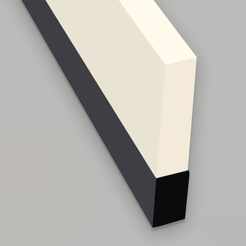 Acconde da muro di tonalità lineare a 1 luce moderna moderna illuminazione da parete specchio in stile semplice in bianco