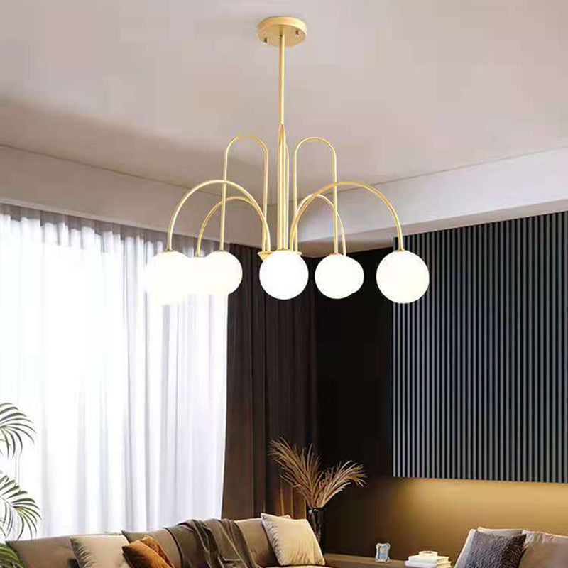 Fissaggio del soffitto in ferro battuto appeso a pendente moderno sputnik moderno