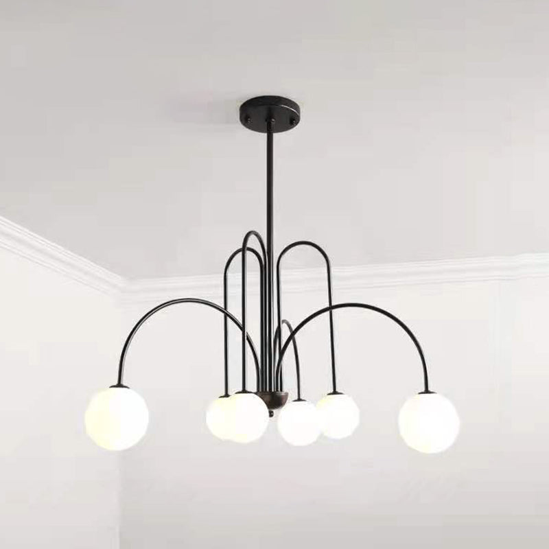 Fissaggio del soffitto in ferro battuto appeso a pendente moderno sputnik moderno