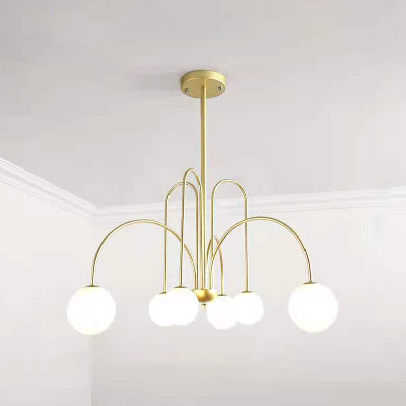 Fissaggio del soffitto in ferro battuto appeso a pendente moderno sputnik moderno