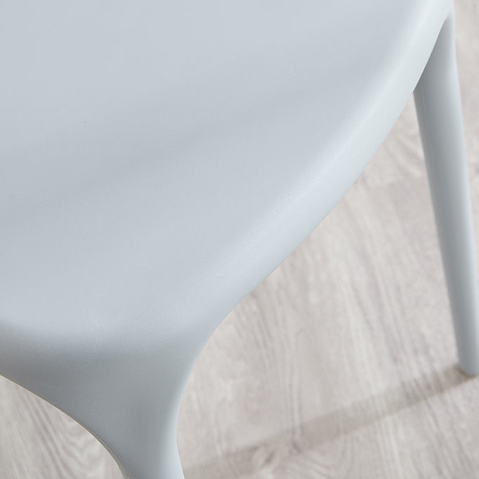 Modern Contemporary Plastic Side Chairs Multicolor Open Back Dining Chairs