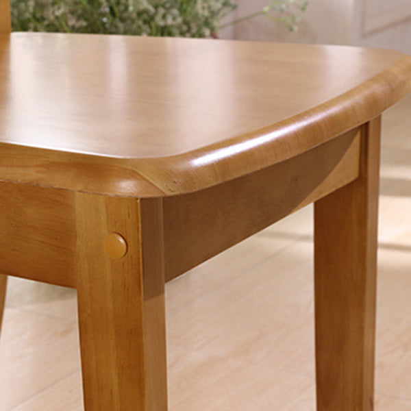 Silla lateral de madera maciza de estilo tradicional, silla de comedor con acabado mate para uso doméstico