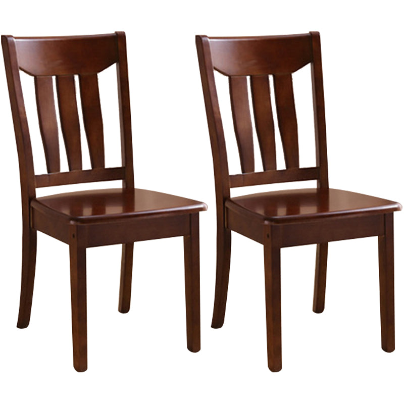 Silla lateral de madera maciza de estilo tradicional, silla de comedor con acabado mate para uso doméstico