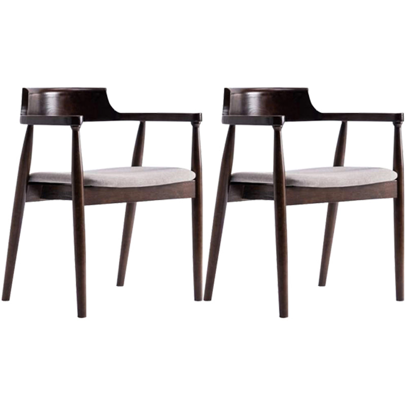 Chaise d'intérieur de style contemporain en bois massif, chaises latérales de salle à manger à dossier ouvert