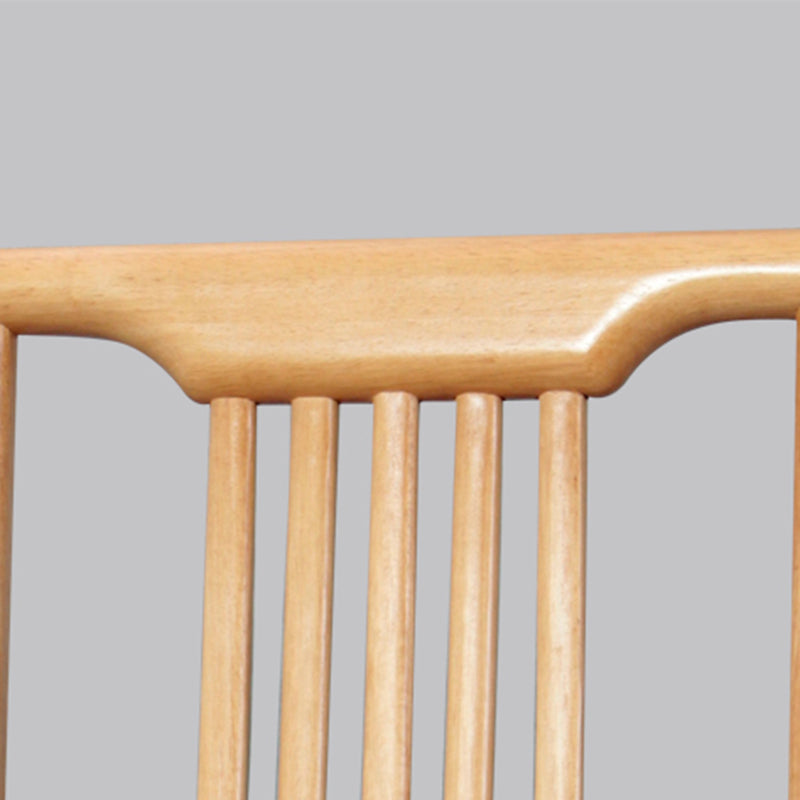 Chaises de salle à manger traditionnelles en bois massif, chaise latérale à dossier à lattes pour la maison