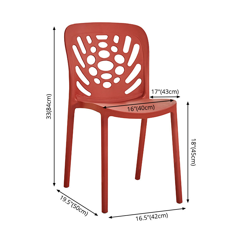 Chaise d'appoint empilable en plastique de Style Glam, chaise de salle à manger au fini mat pour un usage domestique