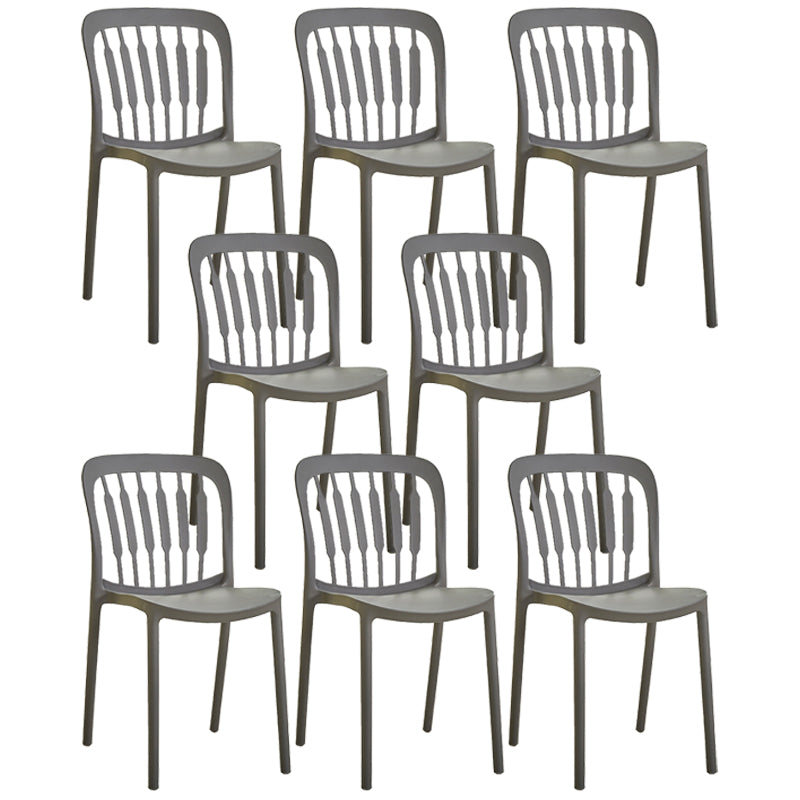 Chaise d'appoint empilable en plastique de Style Glam, chaise de salle à manger au fini mat pour un usage domestique