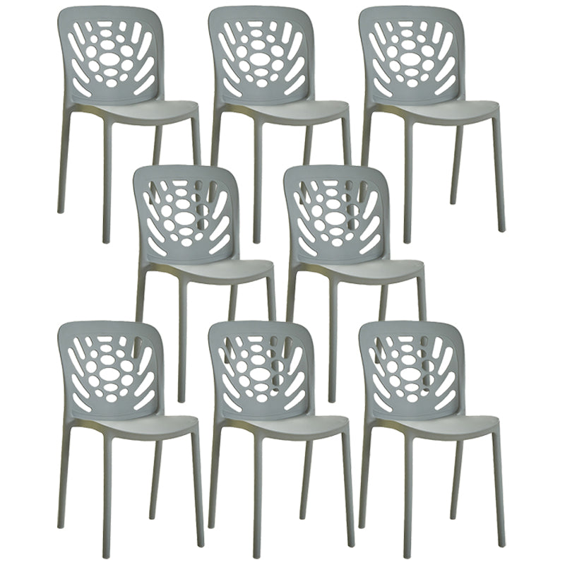 Chaise d'appoint empilable en plastique de Style Glam, chaise de salle à manger au fini mat pour un usage domestique