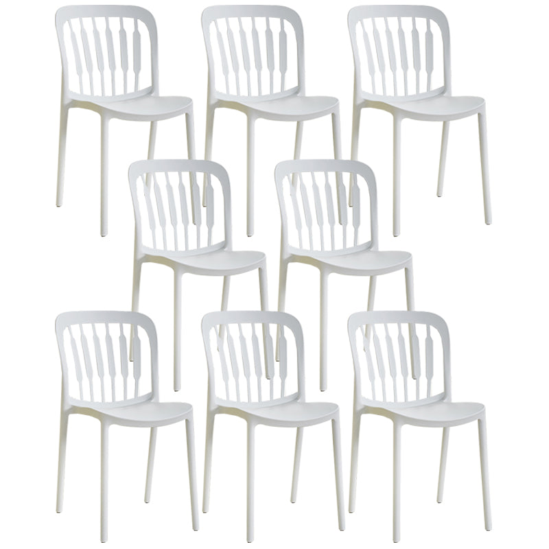 Chaise d'appoint empilable en plastique de Style Glam, chaise de salle à manger au fini mat pour un usage domestique