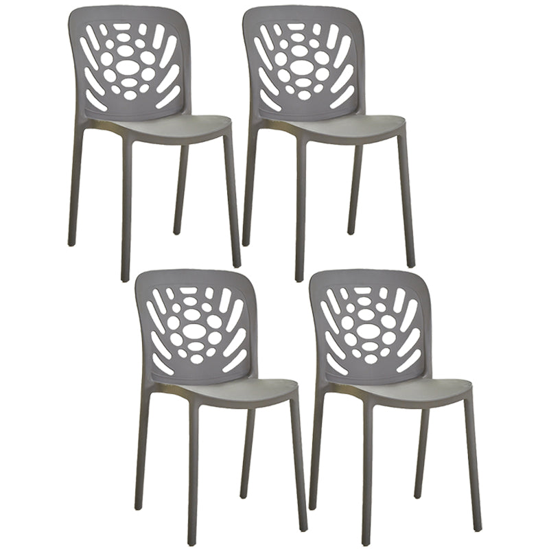 Chaise d'appoint empilable en plastique de Style Glam, chaise de salle à manger au fini mat pour un usage domestique