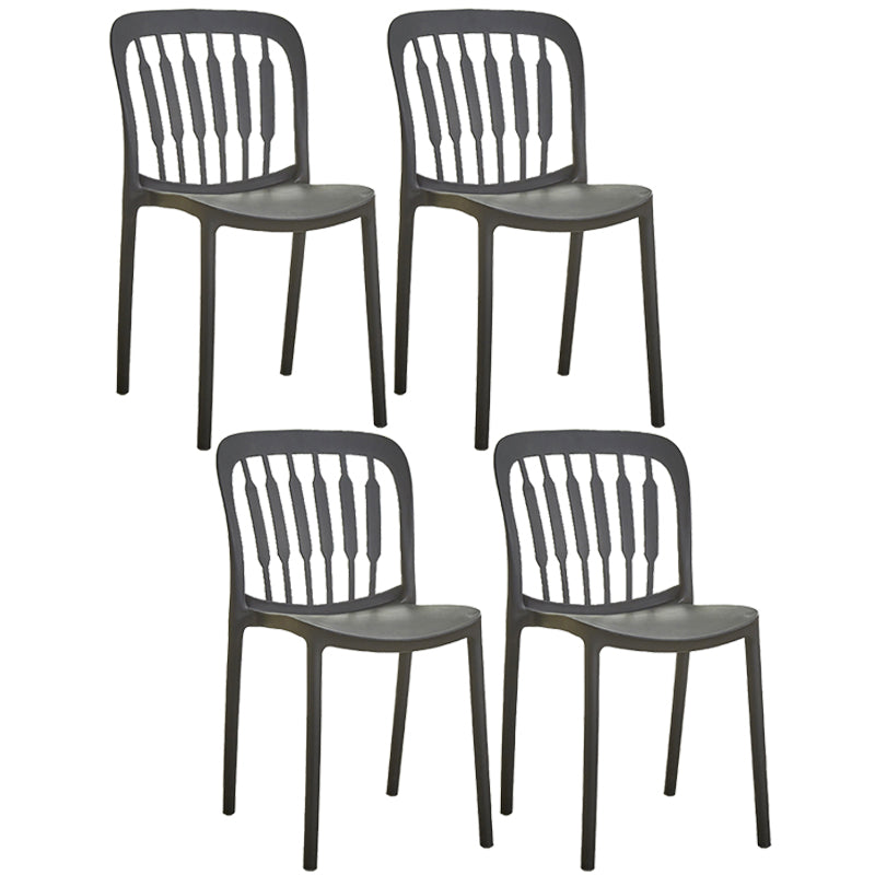 Chaise d'appoint empilable en plastique de Style Glam, chaise de salle à manger au fini mat pour un usage domestique
