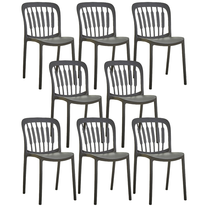Chaise d'appoint empilable en plastique de Style Glam, chaise de salle à manger au fini mat pour un usage domestique