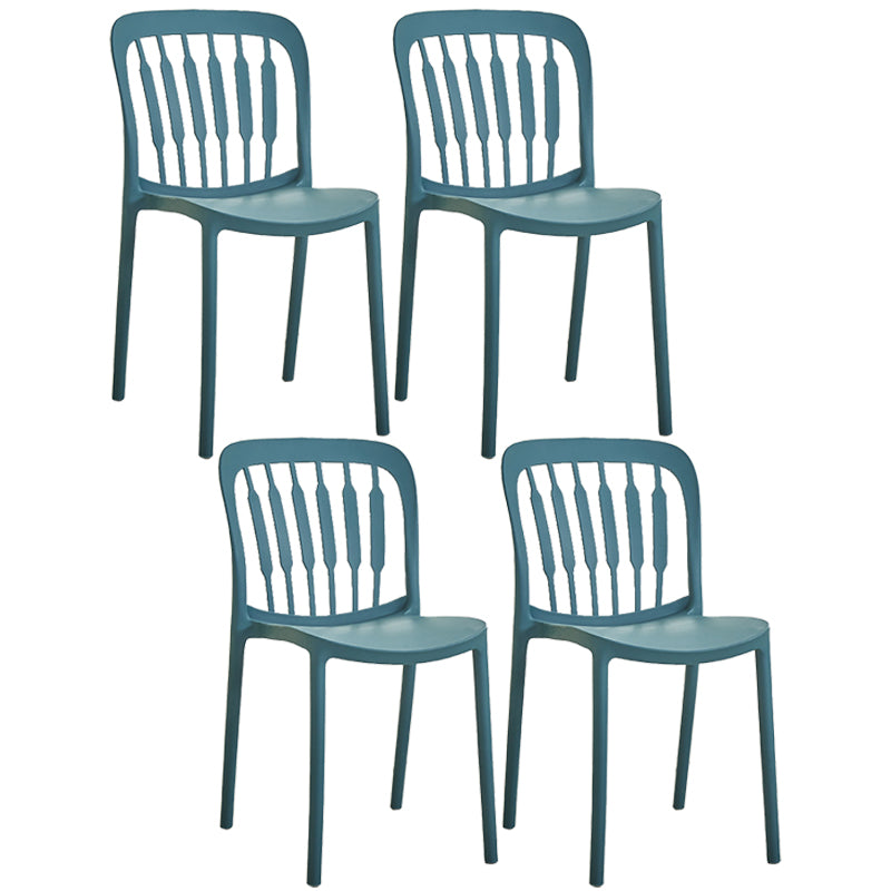 Chaise d'appoint empilable en plastique de Style Glam, chaise de salle à manger au fini mat pour un usage domestique