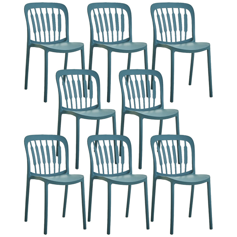 Chaise d'appoint empilable en plastique de Style Glam, chaise de salle à manger au fini mat pour un usage domestique
