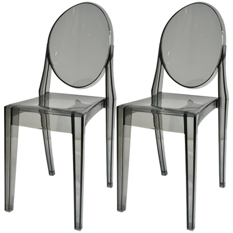 Plastic Chairs Modern Kitchen Side Chair of 13'' Wide Open Back Dining Side Chair