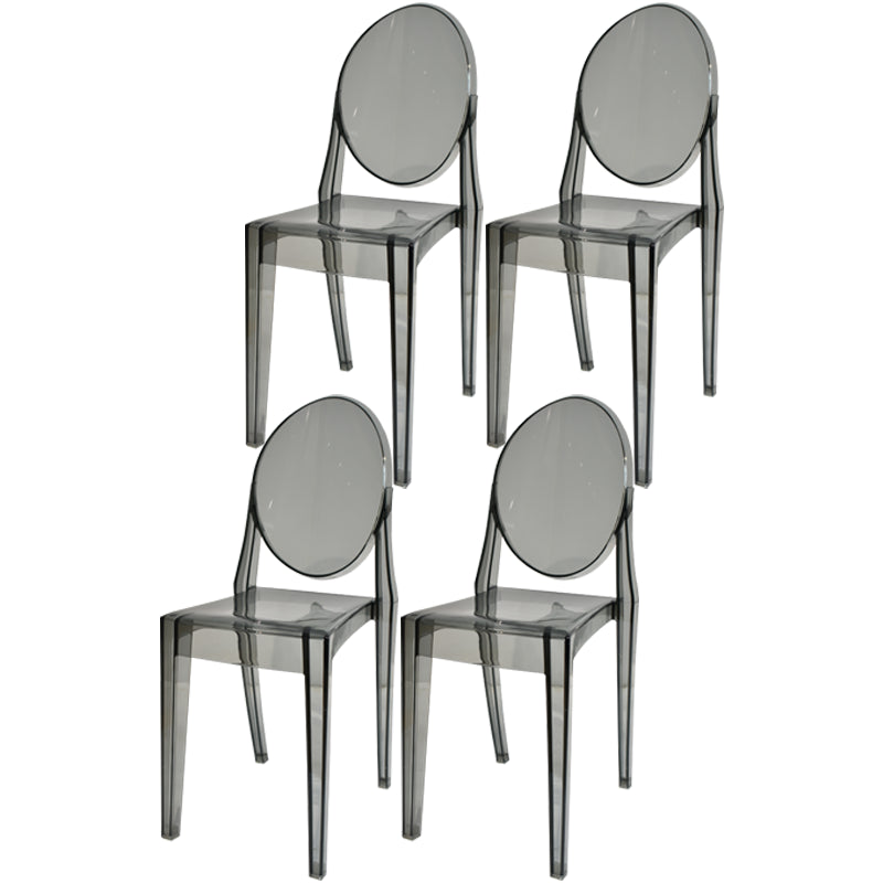 Plastic Chairs Modern Kitchen Side Chair of 13'' Wide Open Back Dining Side Chair