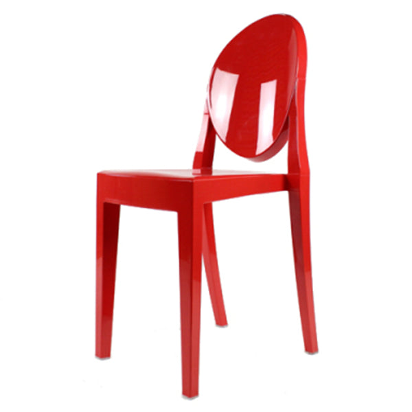 Plastic Chairs Modern Kitchen Side Chair of 13'' Wide Open Back Dining Side Chair