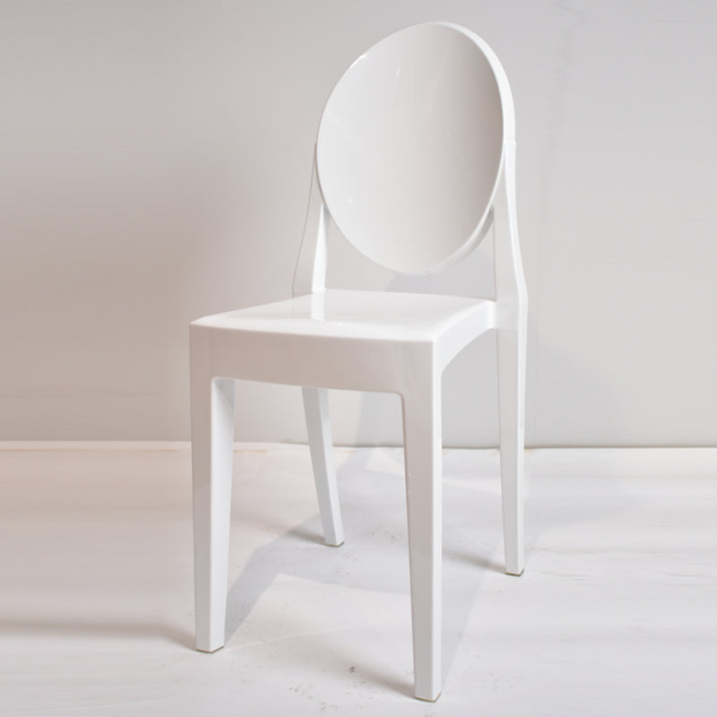 Plastic Chairs Modern Kitchen Side Chair of 13'' Wide Open Back Dining Side Chair