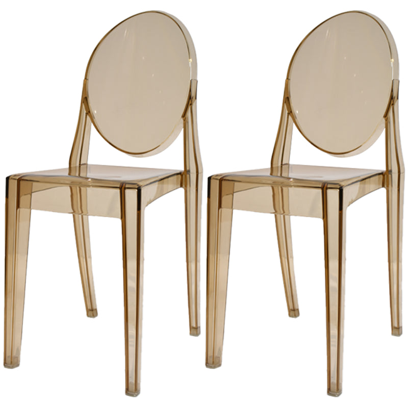 Plastic Chairs Modern Kitchen Side Chair of 13'' Wide Open Back Dining Side Chair
