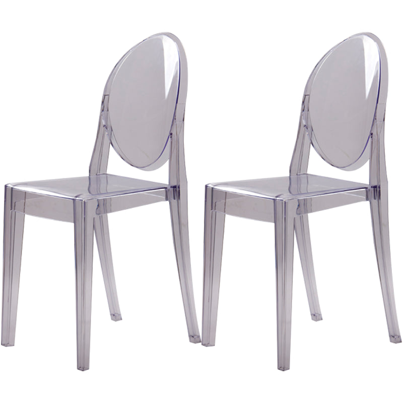 Plastic Chairs Modern Kitchen Side Chair of 13'' Wide Open Back Dining Side Chair